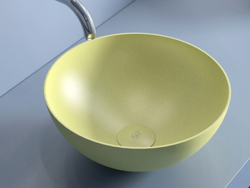 SLIDE - Countertop round Vetro Freddo® washbasin by Glass Design - view 2